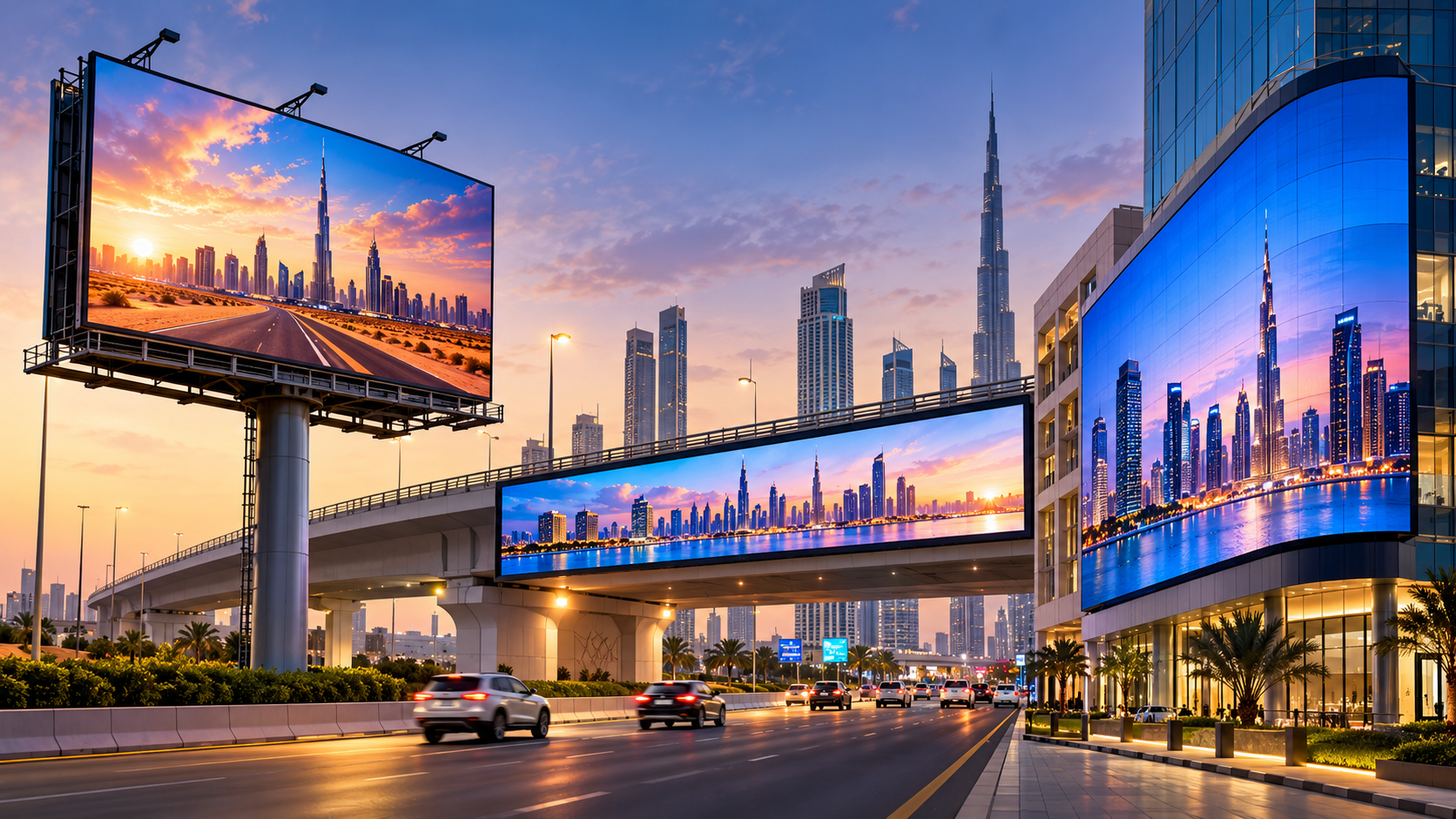 Outdoor LED Screens for Unipole, Bridge & Building Facade Applications